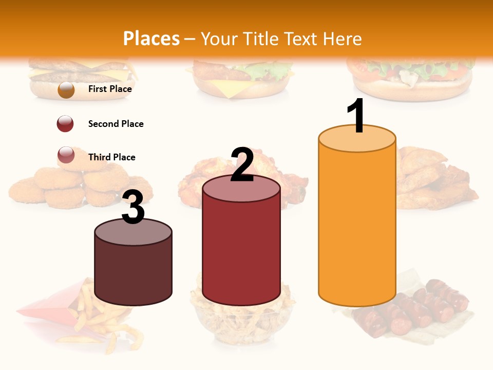 Huge Pizza Fried PowerPoint Template