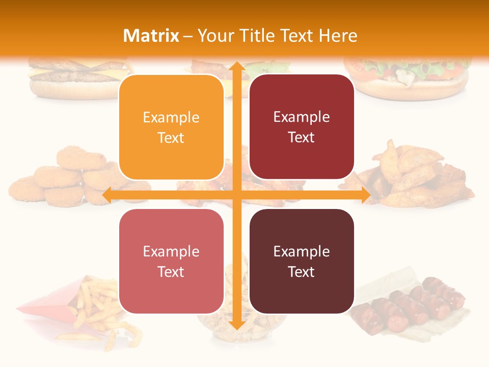 Huge Pizza Fried PowerPoint Template