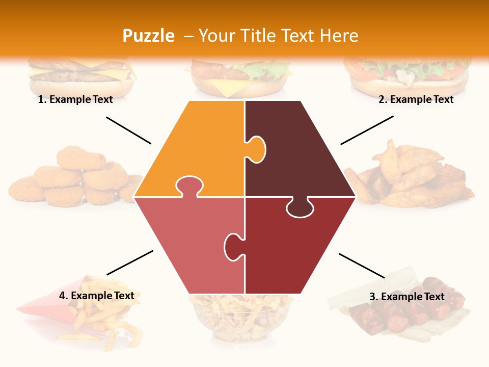 Huge Pizza Fried PowerPoint Template