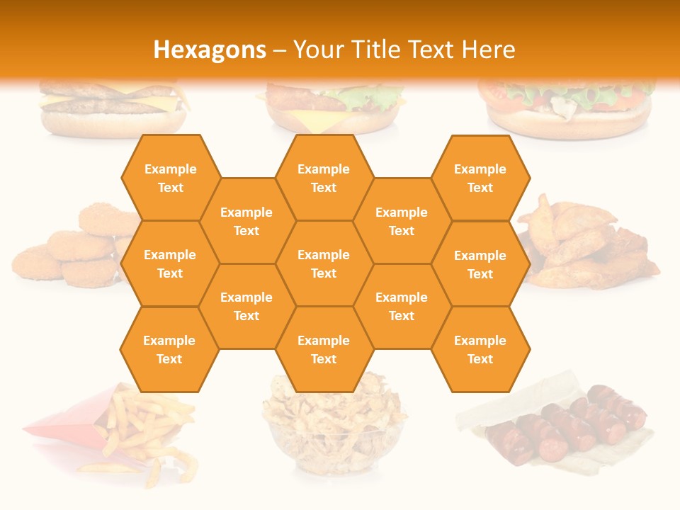 Huge Pizza Fried PowerPoint Template