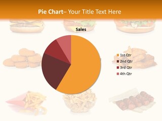 Huge Pizza Fried PowerPoint Template