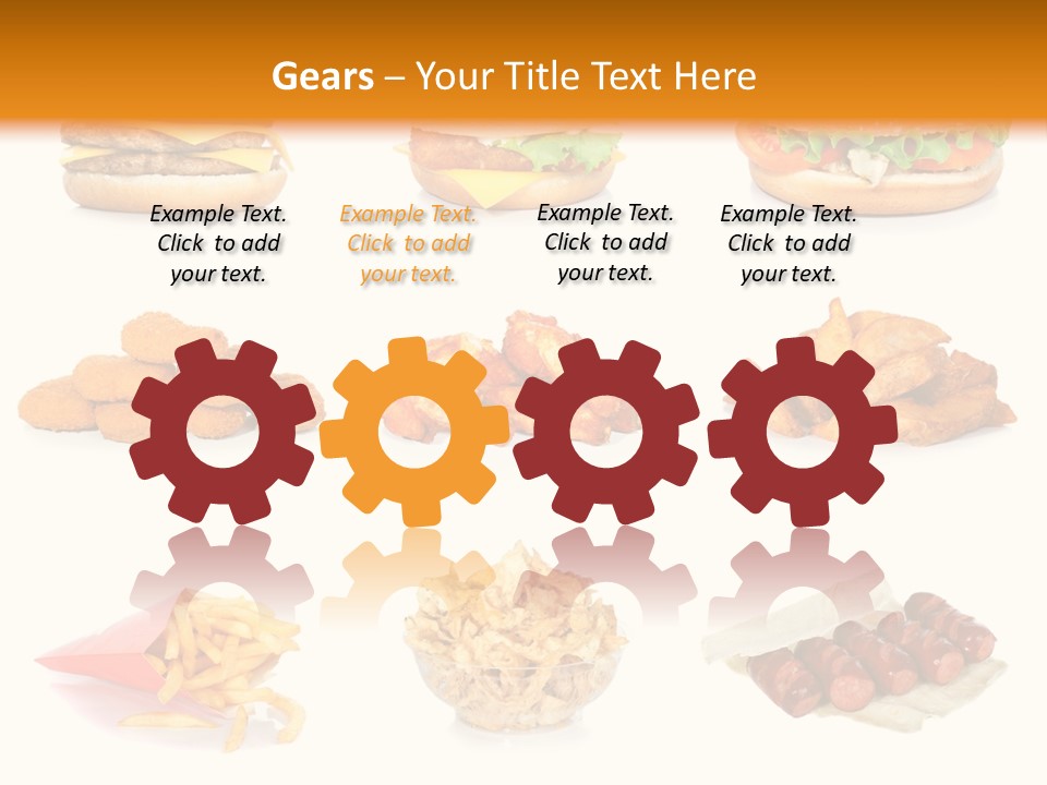 Huge Pizza Fried PowerPoint Template