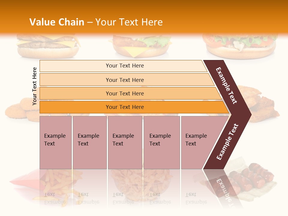 Huge Pizza Fried PowerPoint Template
