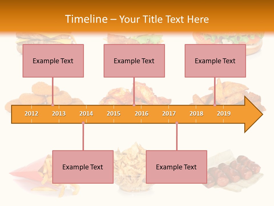 Huge Pizza Fried PowerPoint Template