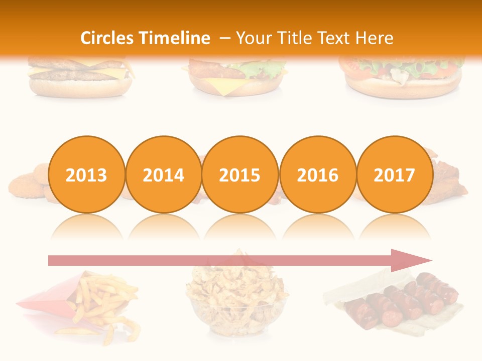 Huge Pizza Fried PowerPoint Template