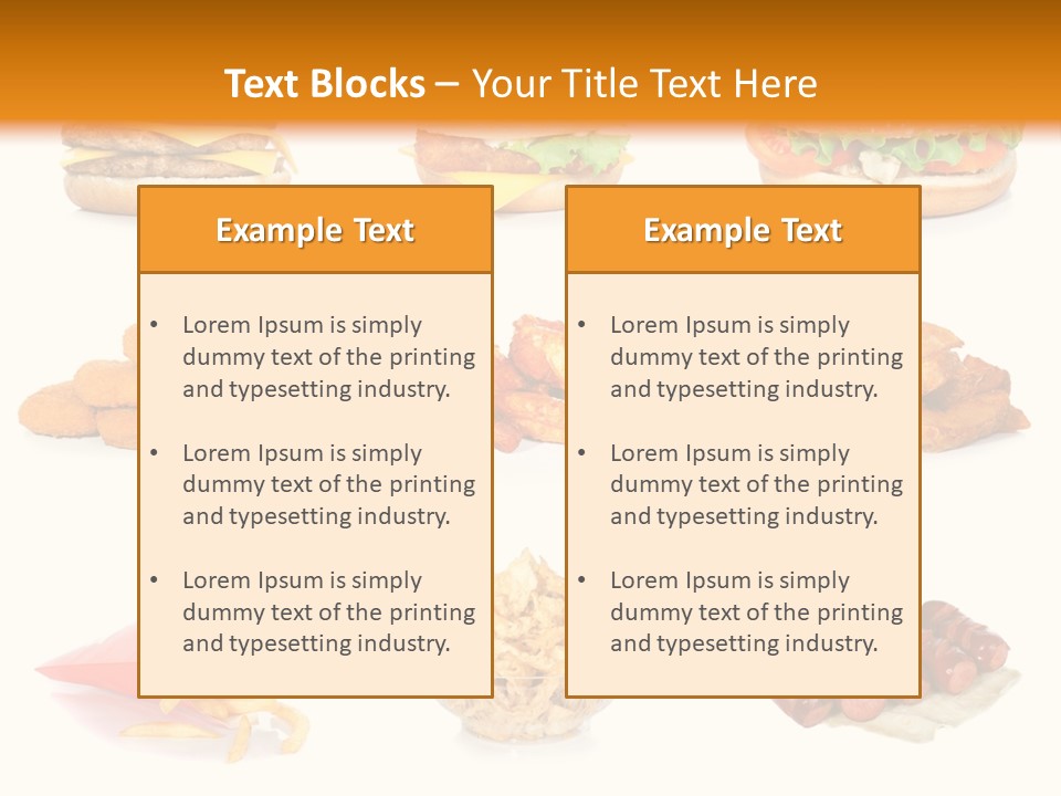 Huge Pizza Fried PowerPoint Template