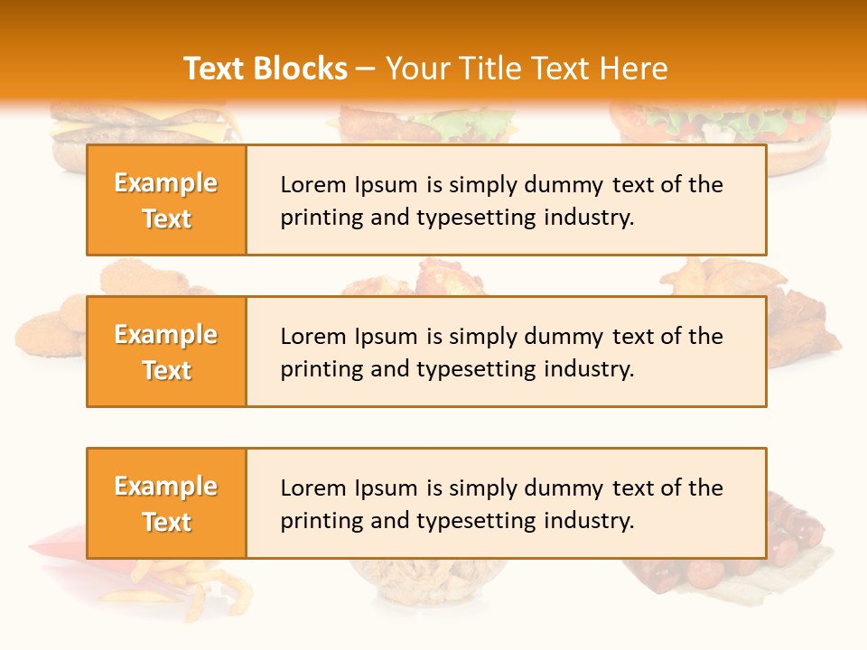 Huge Pizza Fried PowerPoint Template