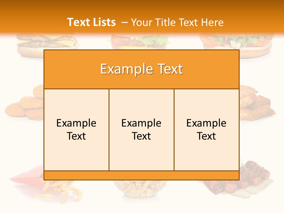 Huge Pizza Fried PowerPoint Template