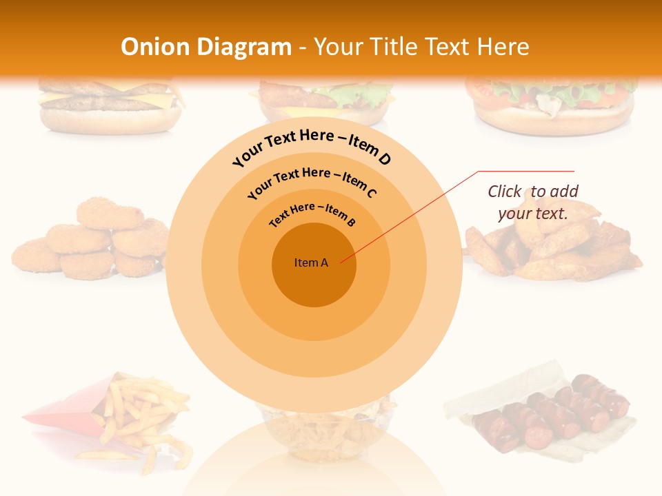 Huge Pizza Fried PowerPoint Template