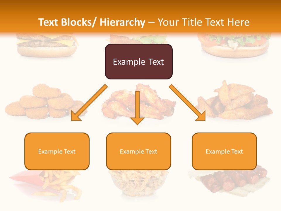Huge Pizza Fried PowerPoint Template