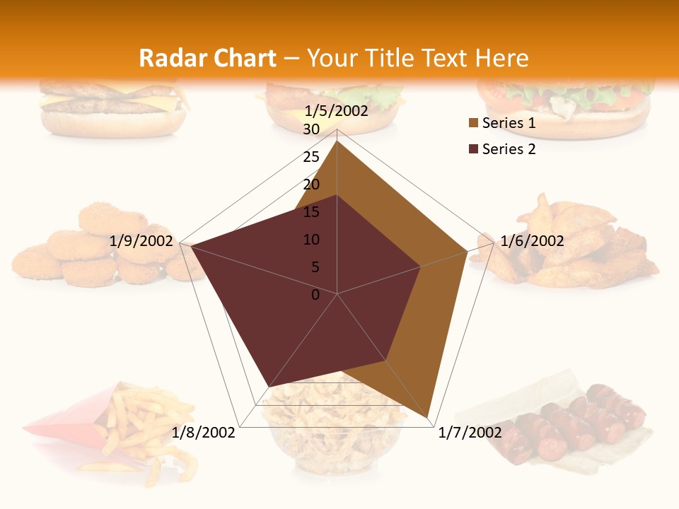 Huge Pizza Fried PowerPoint Template