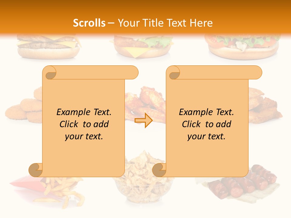 Huge Pizza Fried PowerPoint Template