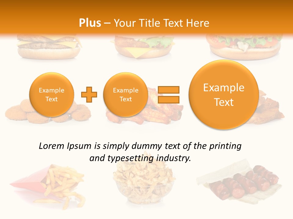 Huge Pizza Fried PowerPoint Template