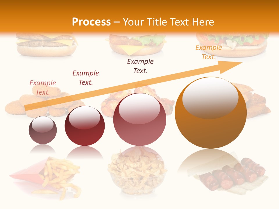 Huge Pizza Fried PowerPoint Template
