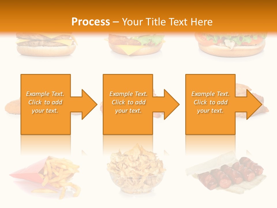 Huge Pizza Fried PowerPoint Template