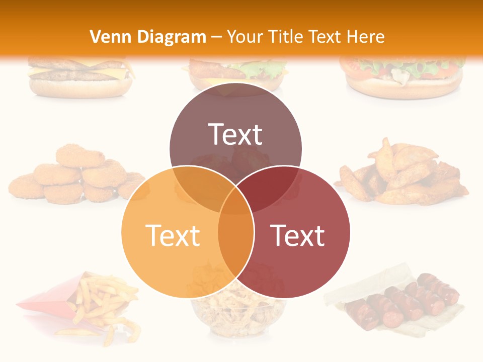 Huge Pizza Fried PowerPoint Template