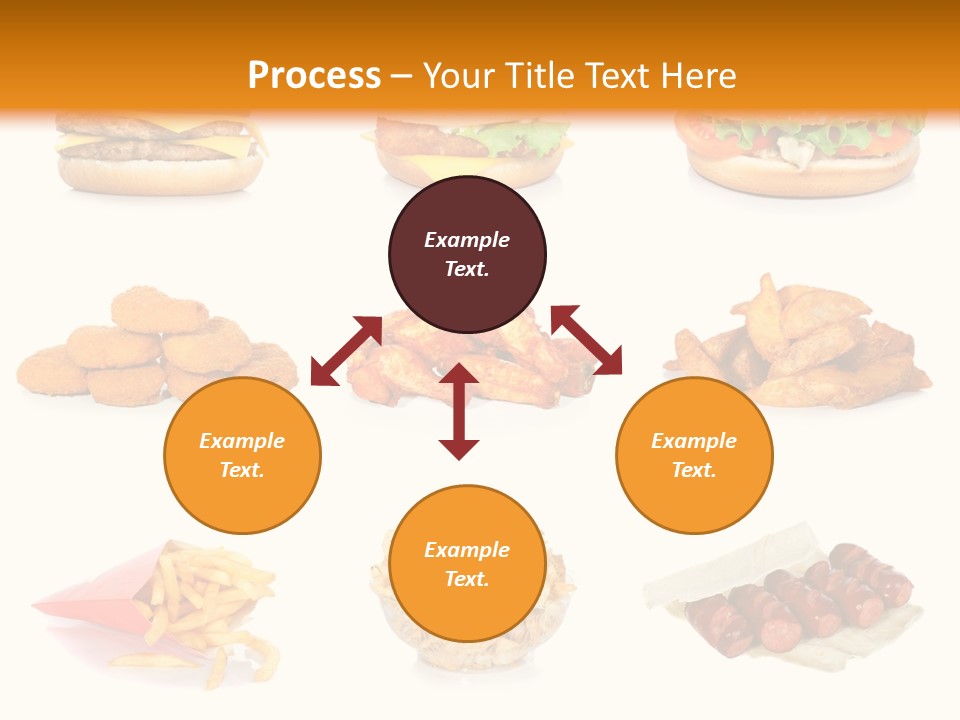 Huge Pizza Fried PowerPoint Template
