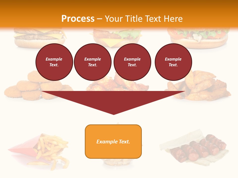Huge Pizza Fried PowerPoint Template