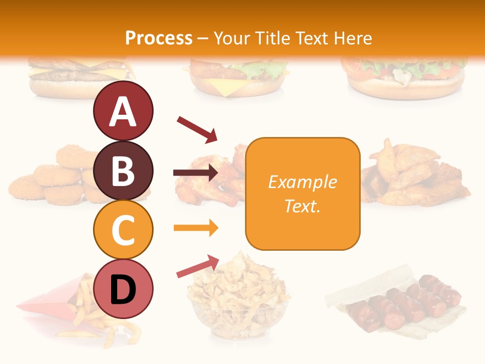 Huge Pizza Fried PowerPoint Template