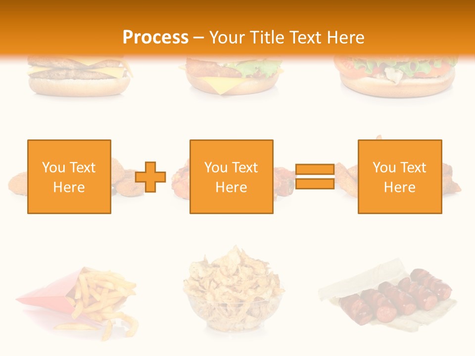 Huge Pizza Fried PowerPoint Template