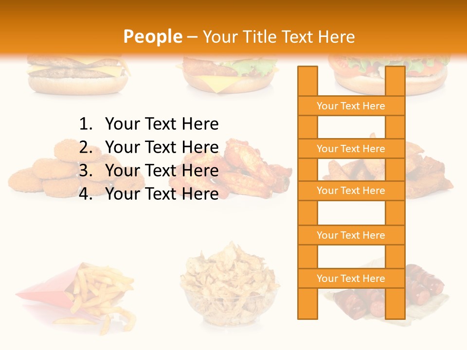 Huge Pizza Fried PowerPoint Template