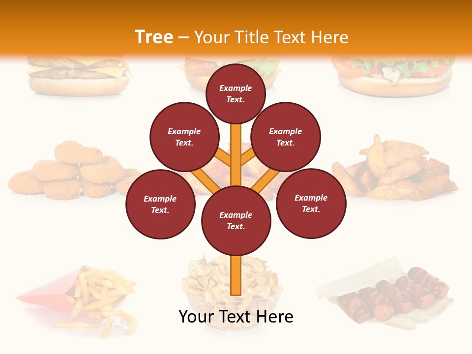 Huge Pizza Fried PowerPoint Template