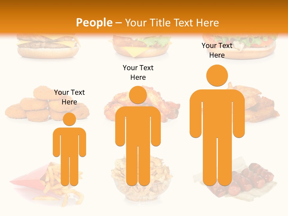 Huge Pizza Fried PowerPoint Template