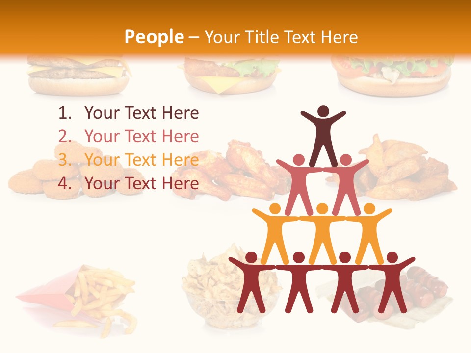 Huge Pizza Fried PowerPoint Template