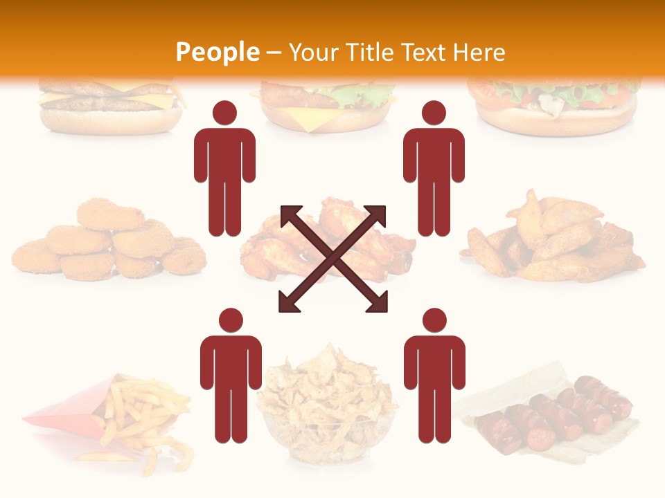 Huge Pizza Fried PowerPoint Template