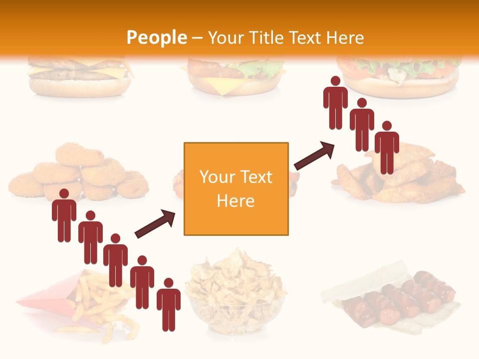 Huge Pizza Fried PowerPoint Template