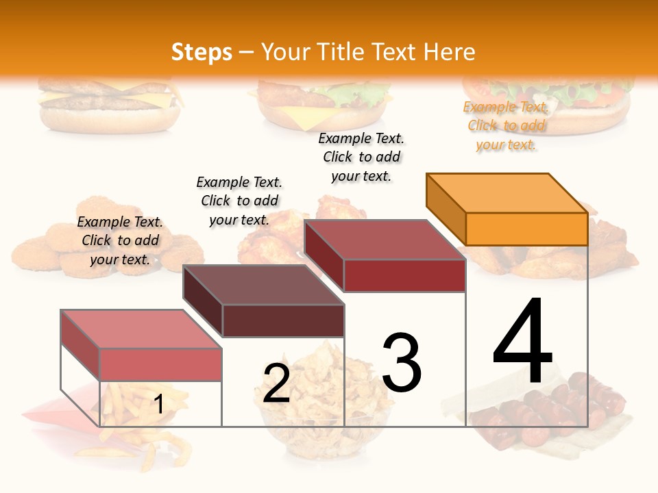 Huge Pizza Fried PowerPoint Template