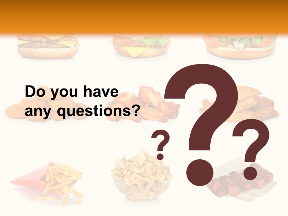 Huge Pizza Fried PowerPoint Template