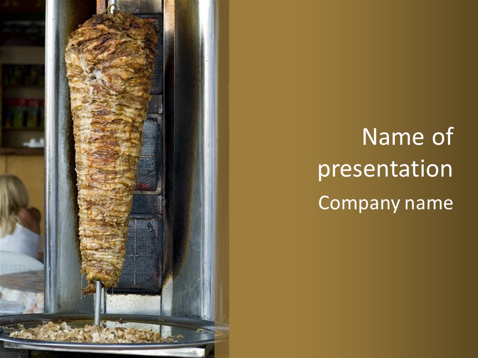 Finishing Shaurma Meat PowerPoint Template
