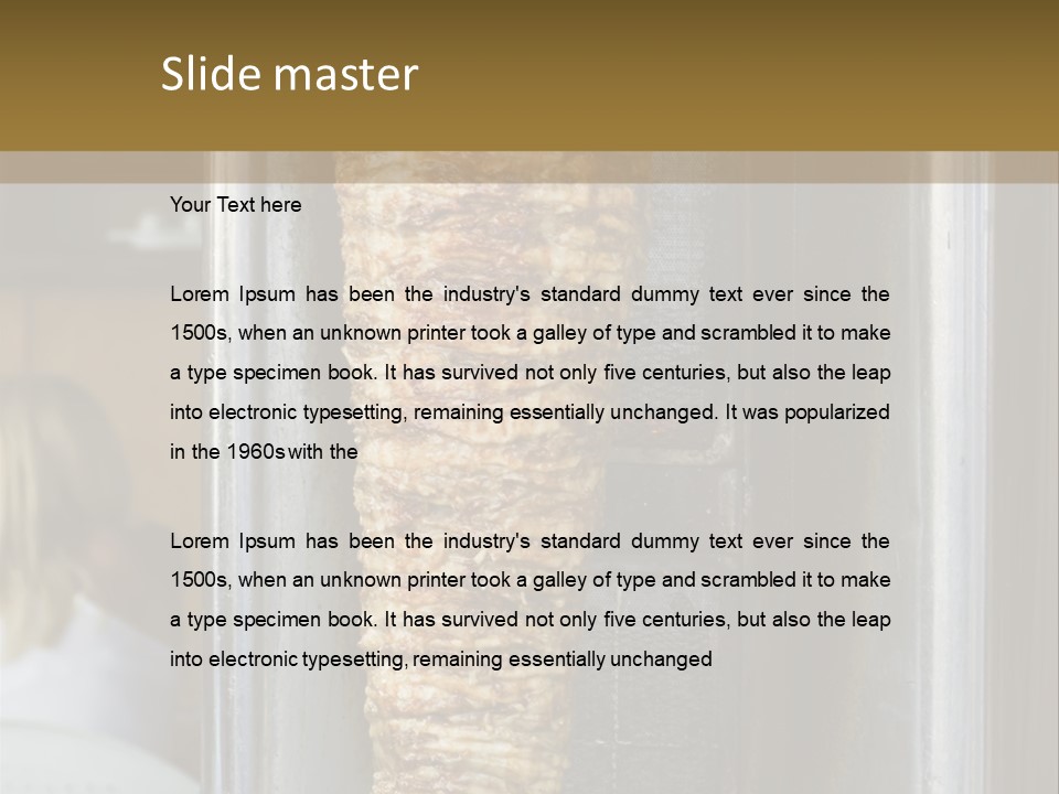 Finishing Shaurma Meat PowerPoint Template