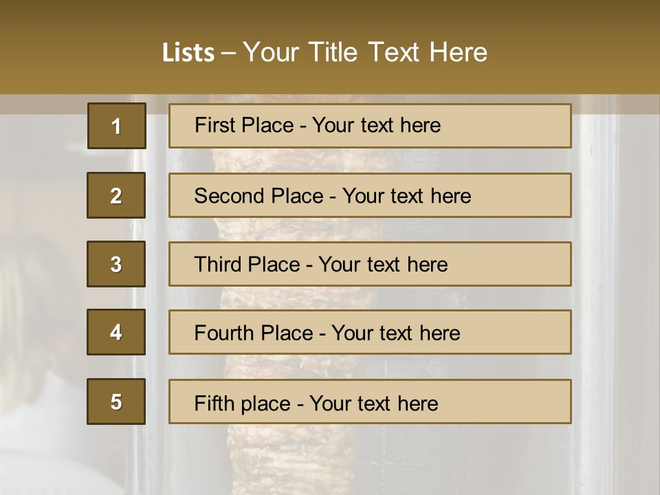 Finishing Shaurma Meat PowerPoint Template