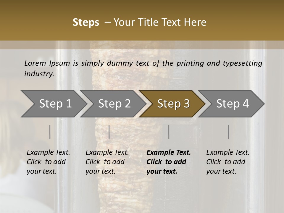 Finishing Shaurma Meat PowerPoint Template