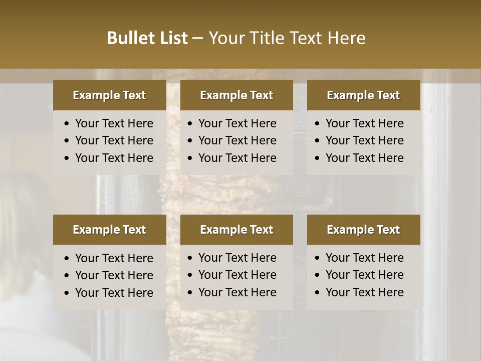 Finishing Shaurma Meat PowerPoint Template