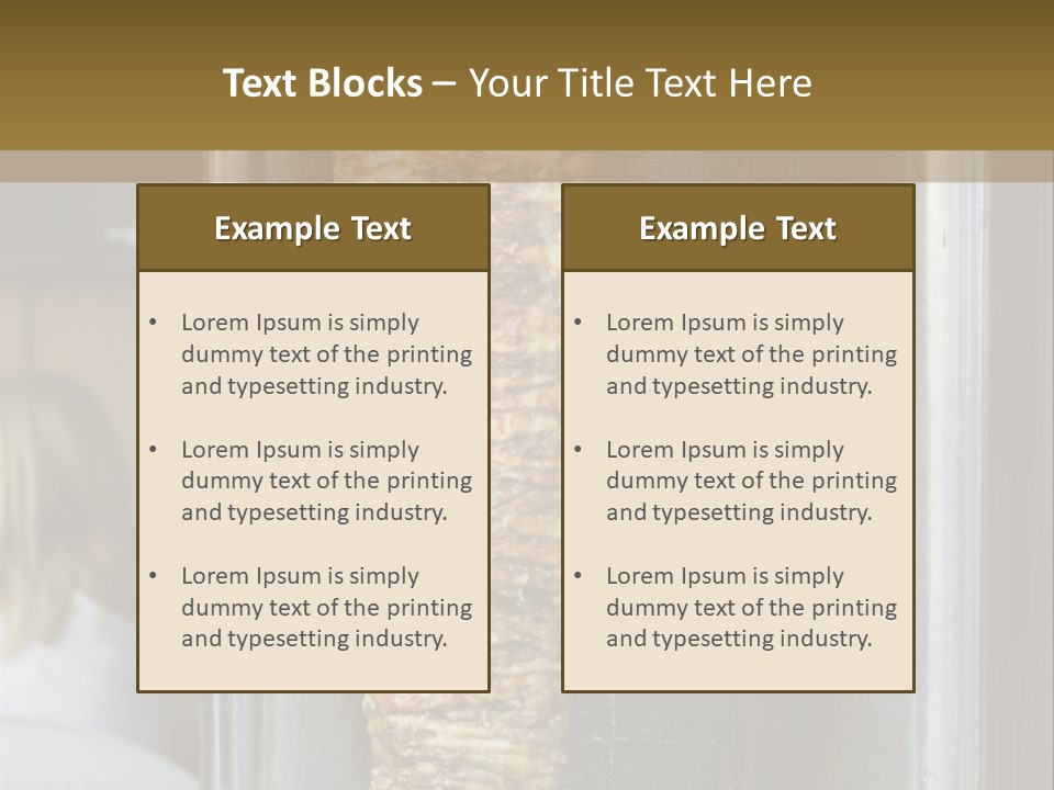 Finishing Shaurma Meat PowerPoint Template