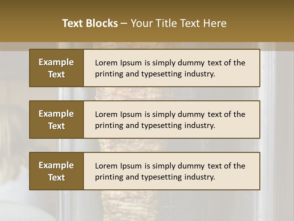 Finishing Shaurma Meat PowerPoint Template