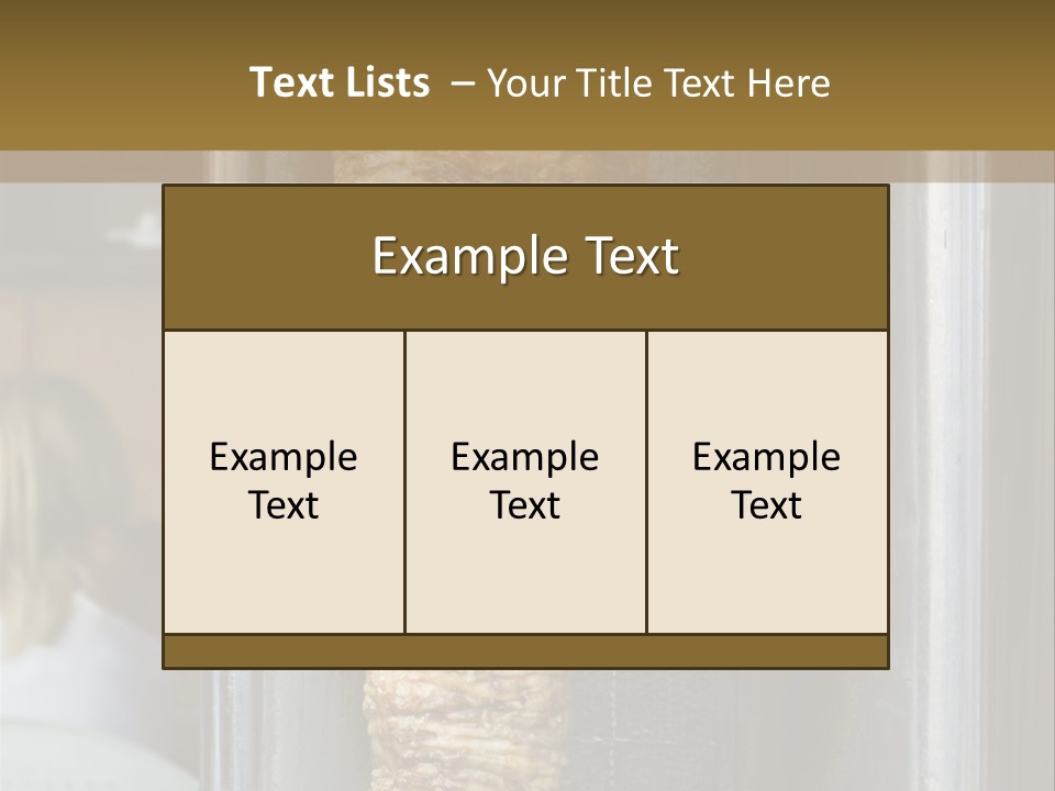 Finishing Shaurma Meat PowerPoint Template