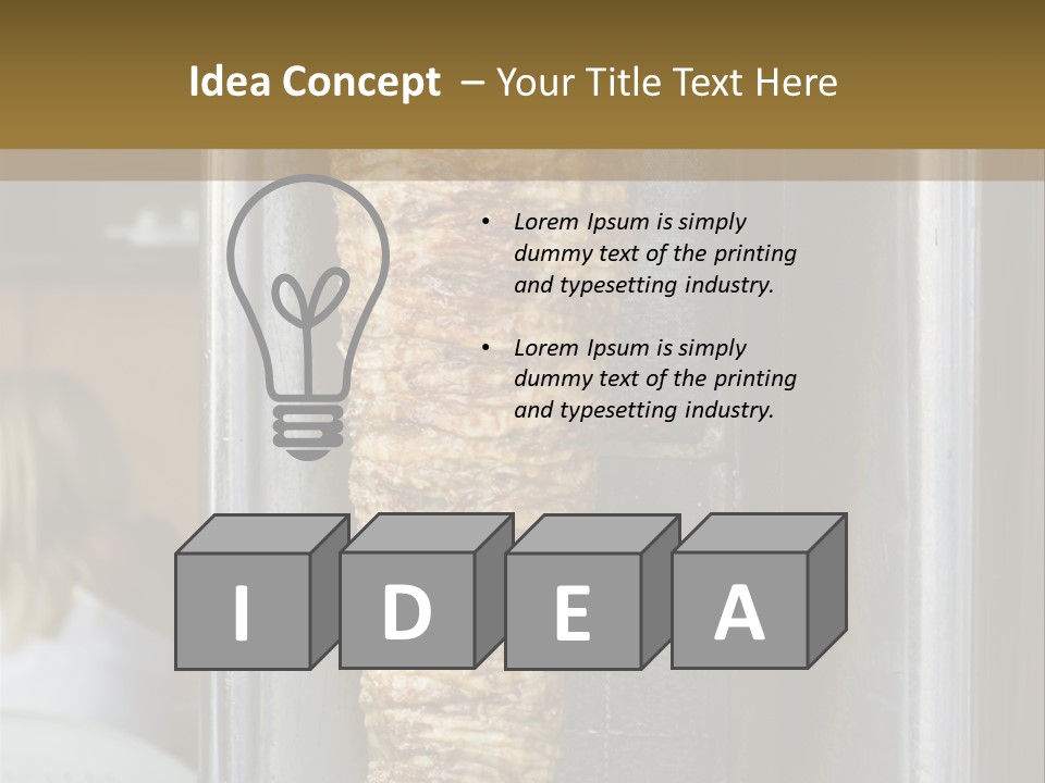 Finishing Shaurma Meat PowerPoint Template