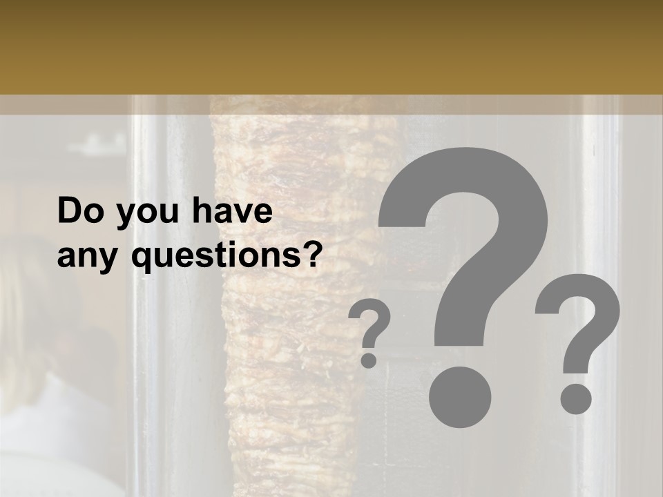 Finishing Shaurma Meat PowerPoint Template