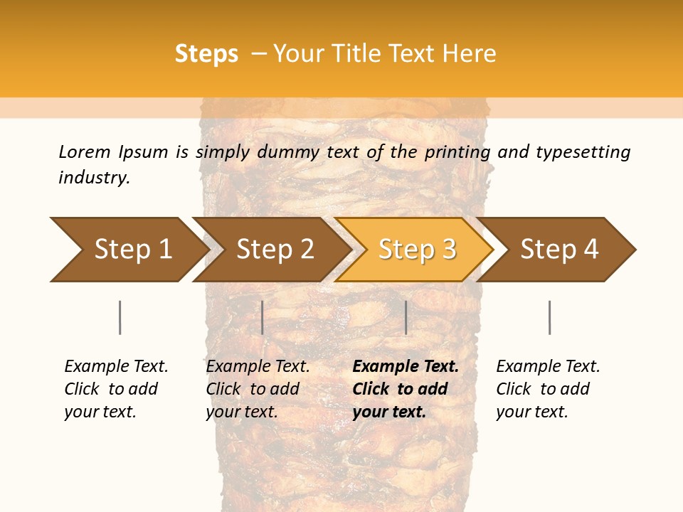 Beef Meat Shawarma PowerPoint Template