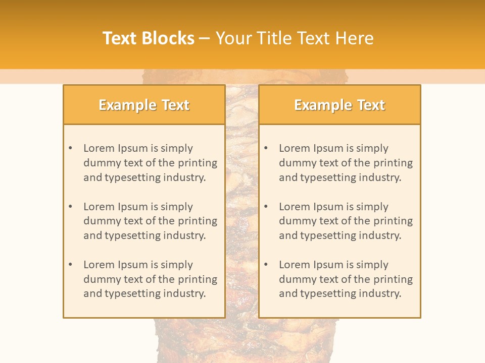 Beef Meat Shawarma PowerPoint Template