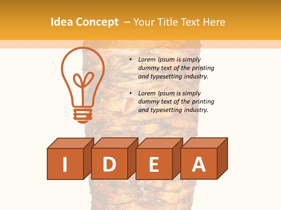 Beef Meat Shawarma PowerPoint Template