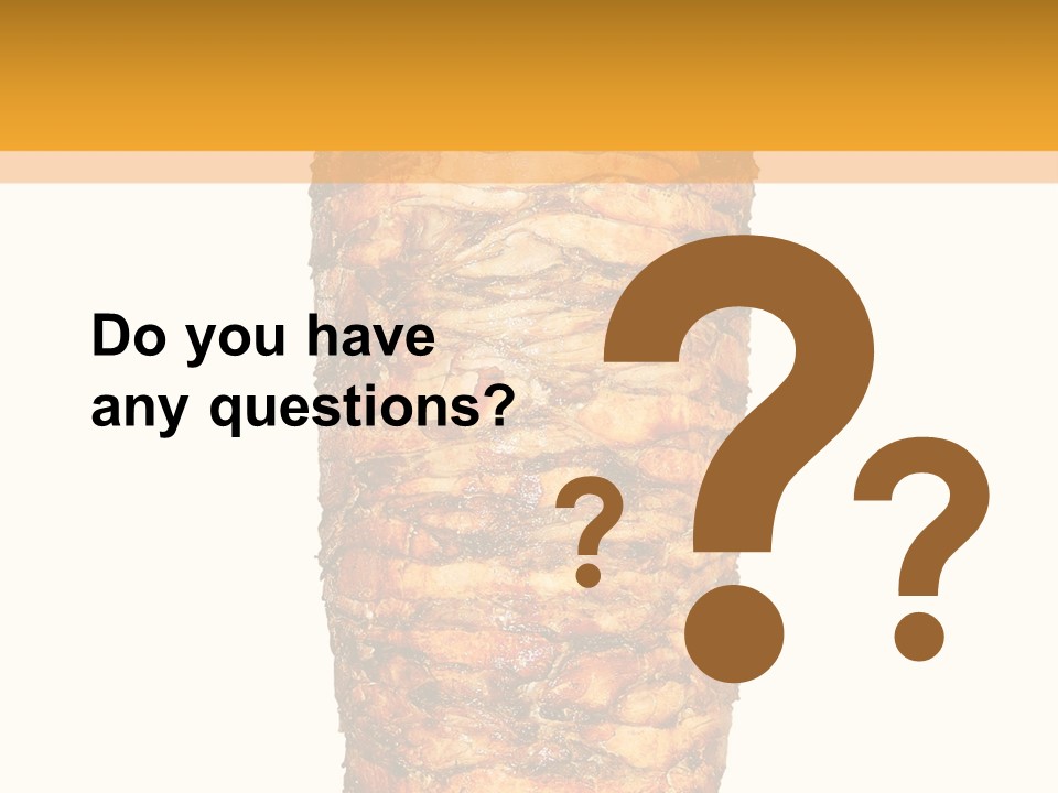 Beef Meat Shawarma PowerPoint Template