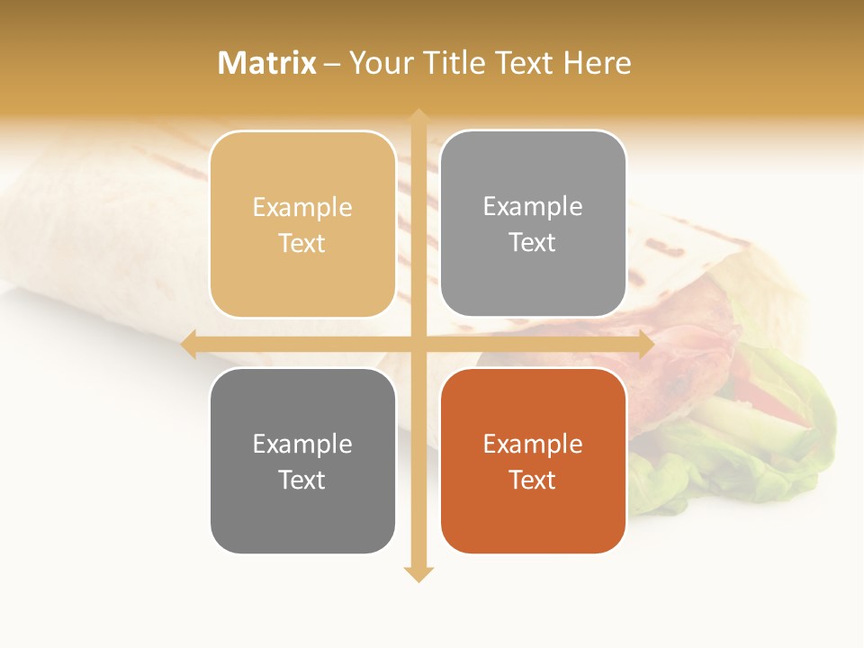 Burrito Tortilla Chopped PowerPoint Template