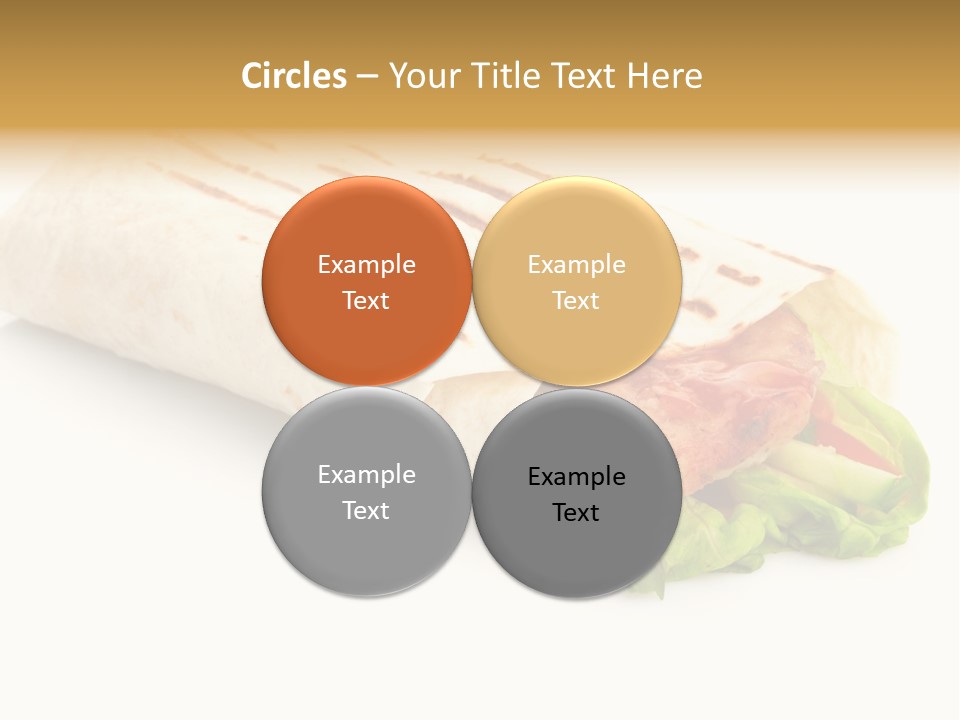 Burrito Tortilla Chopped PowerPoint Template