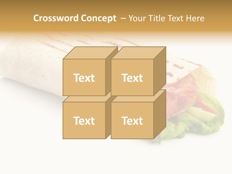 Burrito Tortilla Chopped PowerPoint Template