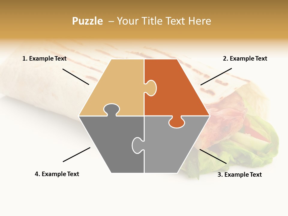 Burrito Tortilla Chopped PowerPoint Template